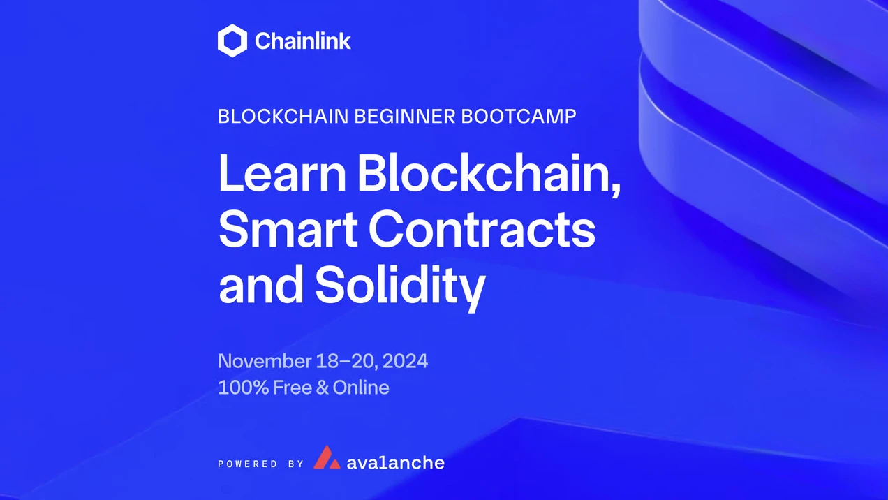 Afisha: Онлайн, Blockchain Bootcamp Для начинающих от  Chainlink - Онлайн